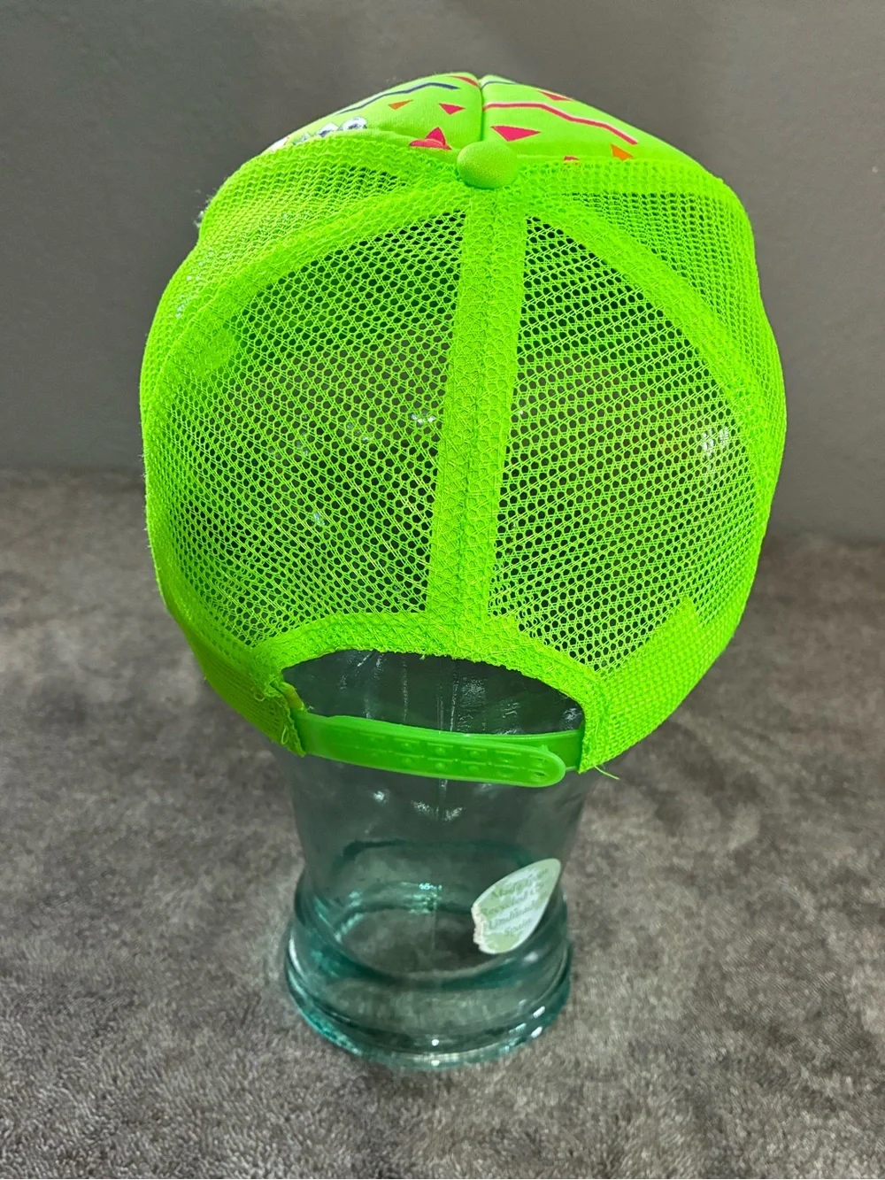 I Love The 90's Neon Green Party Trucker Hat Neon Green Novelty Cap Retro Mesh